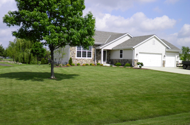 Freshly maintained lawn in Dacula GA